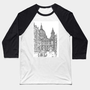 Saint Pauls Cathedral Baseball T-Shirt